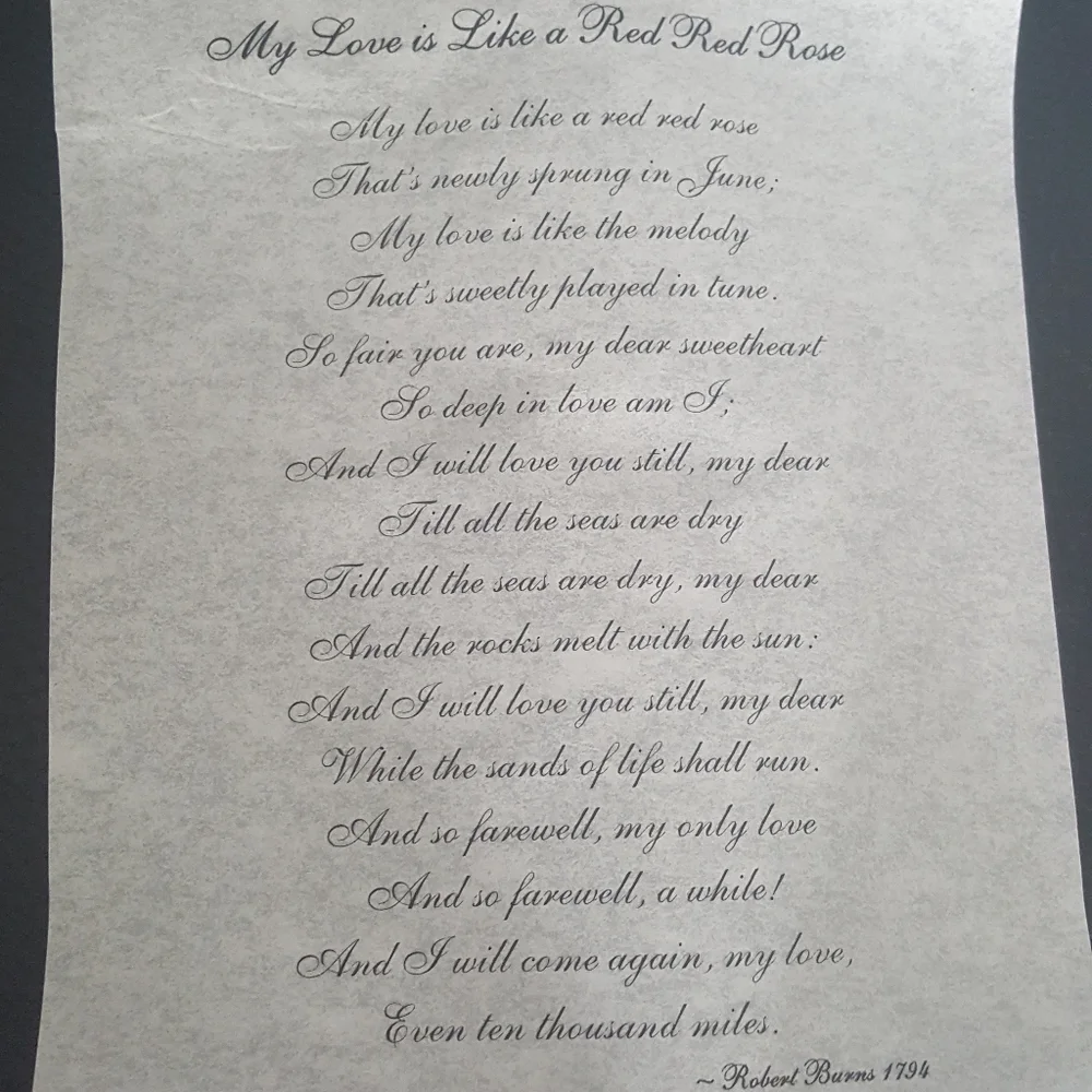 Message in a bottle.  Sweet Valentine...